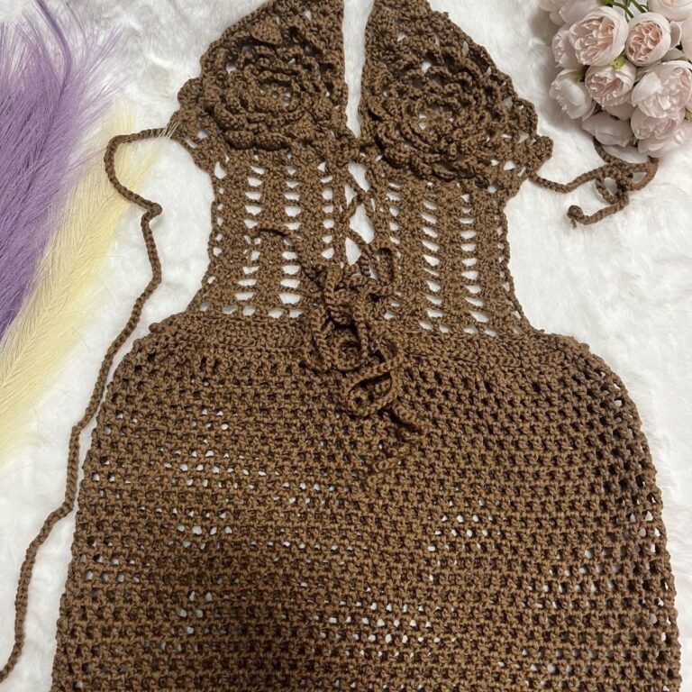 Crocheted Knitting Bikini Hip Skirt - Image 8