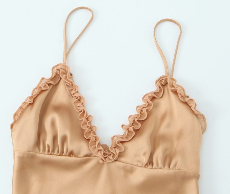 Wooden Ear High Waist Slimming Sling Dress - Image 5