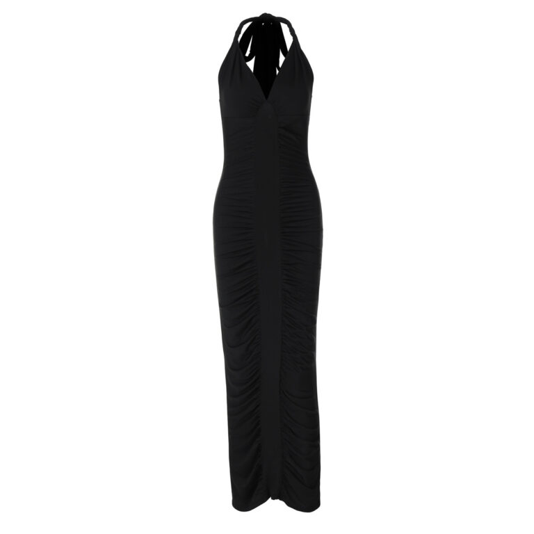 Women's Fashion V-neck Backless Lace-up Dress - Image 5