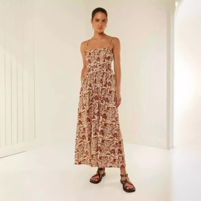High Class Elegant Casual Off-neck Sling Dress - Image 3