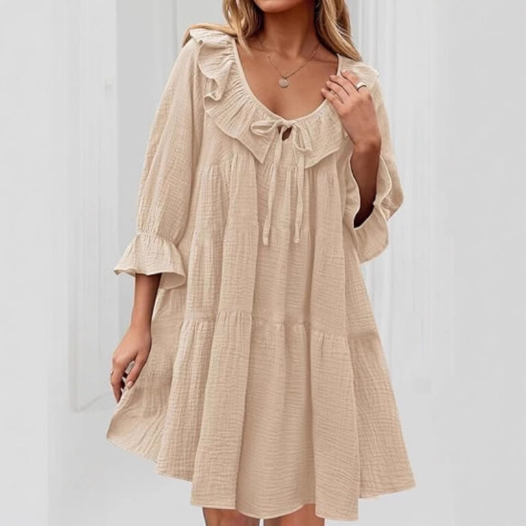 Women's Round Neck Long Sleeve Top Tie - Image 5
