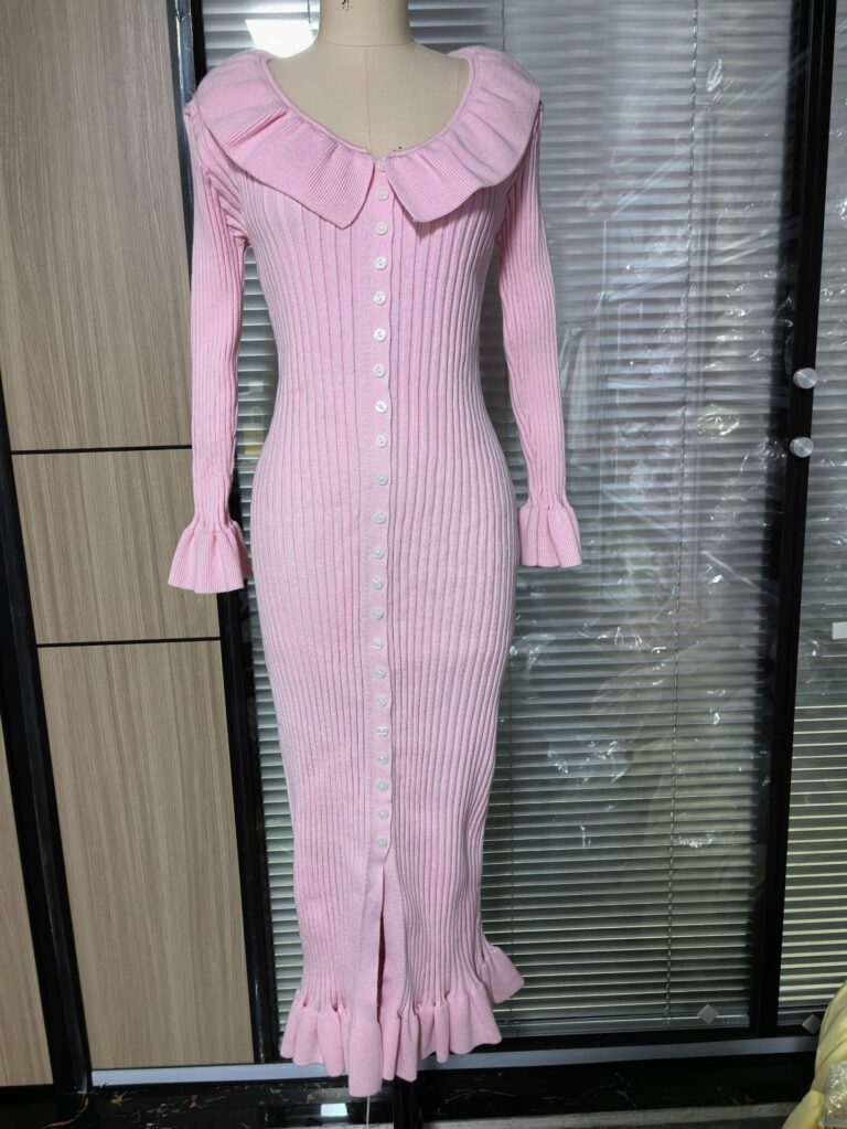 French Style Temperament Dress Women's Sweet Ruffled Long Sleeve - Image 6