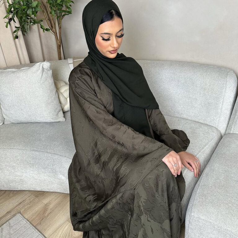 Women's Solid Color Casual Middle East Dubai Turkey Dress - Image 4