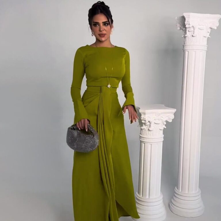 Graceful Satin Banquet Long Dress