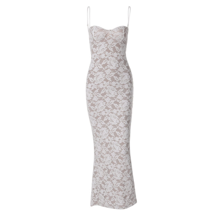 Backless Long Slim Strap Dress Women - Image 5