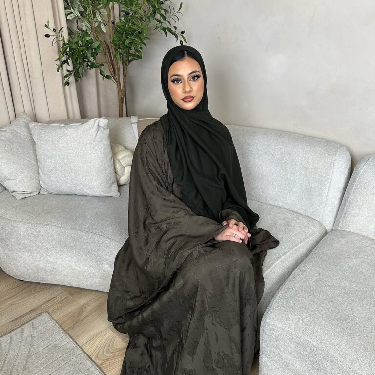 Women's Solid Color Casual Middle East Dubai Turkey Dress - Image 3