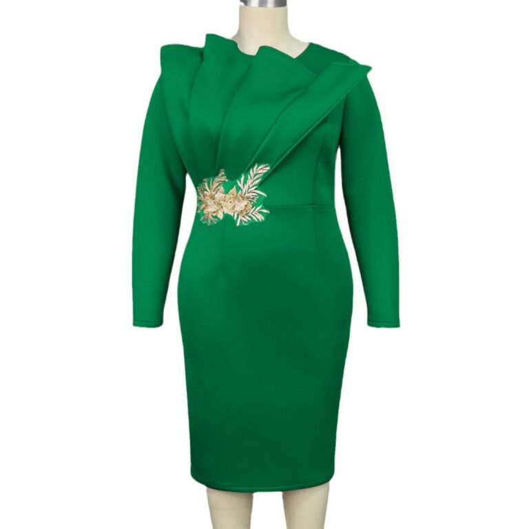 Women's Embroidery Fashion Long Sleeve Dress - Image 5