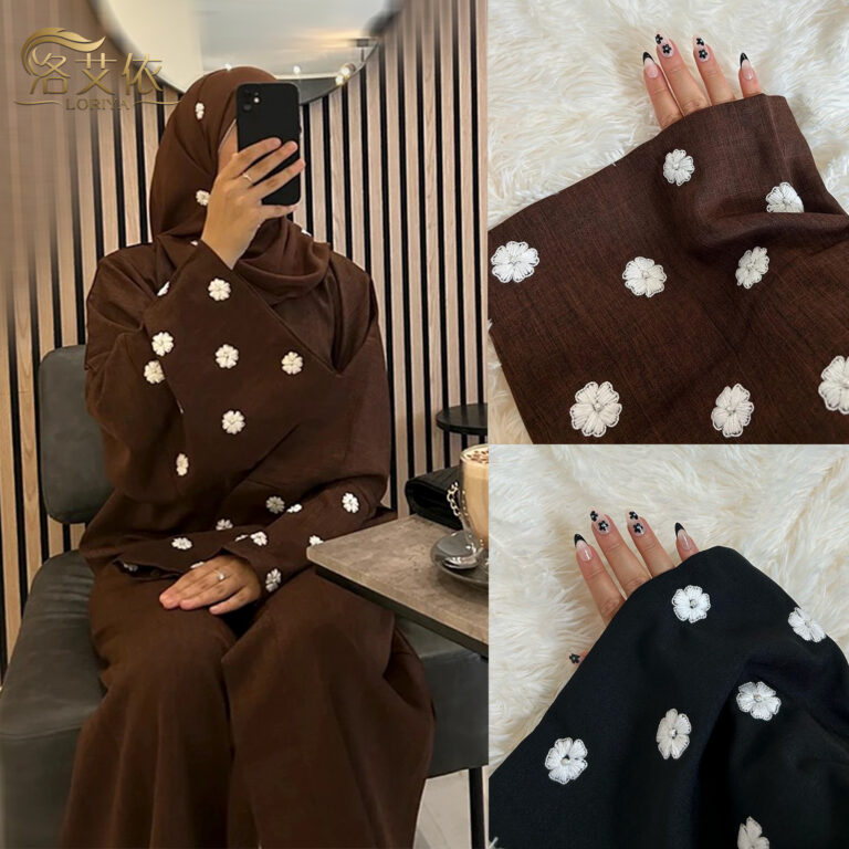Women's Fashion Cloud Embroidered Elegant Cardigan Robe - Image 2