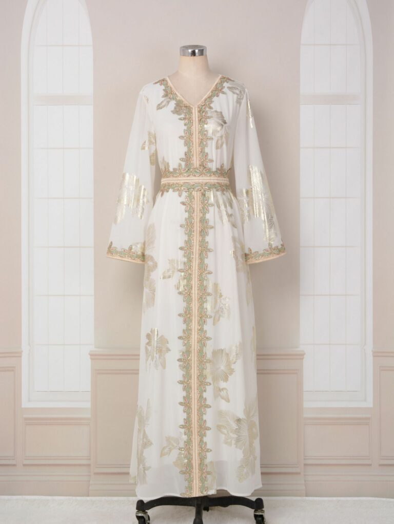 Bronzing Muslim Dubai Tourist Dress - Image 6