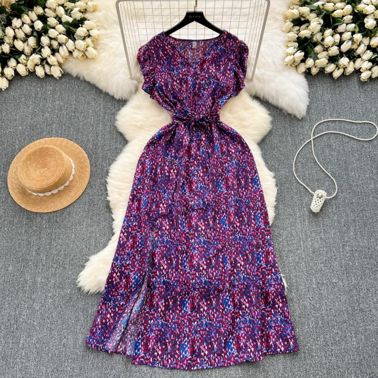 Slimming Mid-length Slit Overknee Skirt - Image 7