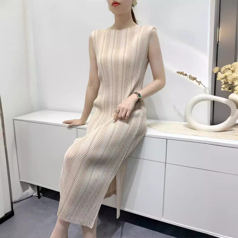 Scale Pleated Printing Advanced Sense Dress - Image 3