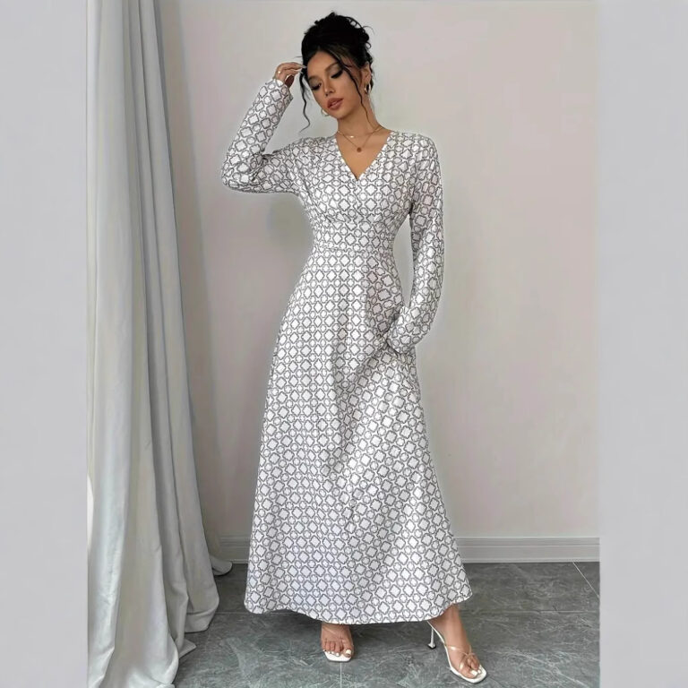 Printed Waist-controlled Slimming Dress Women - Image 3