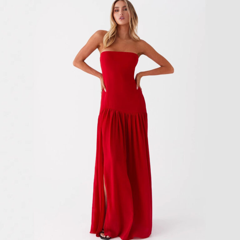 Women's Solid Color Sweet And Spicy Style Sexy Tube Top Dress - Image 5