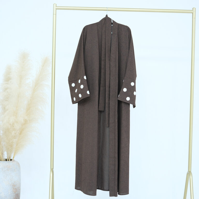 Women's Fashion Cloud Embroidered Elegant Cardigan Robe - Image 6