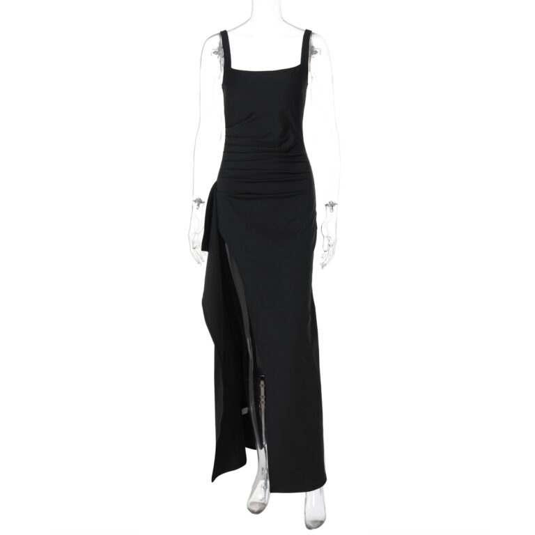Fashion Personalized Women's Sling High Slit Dress - Image 6