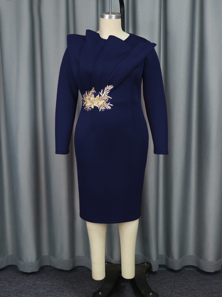 Women's Embroidery Fashion Long Sleeve Dress - Image 7