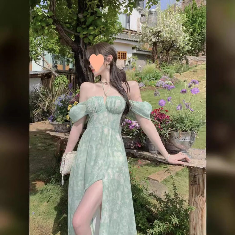 Holiday Floral Slip Dress Women's Fashion Long Dress - Image 4