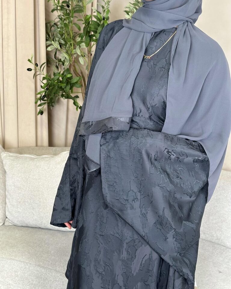 Women's Solid Color Casual Middle East Dubai Turkey Dress - Image 5