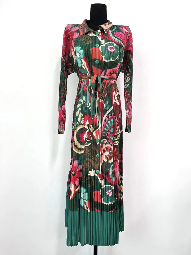 Fashion Pleated Cardigan Dress Women - Image 4