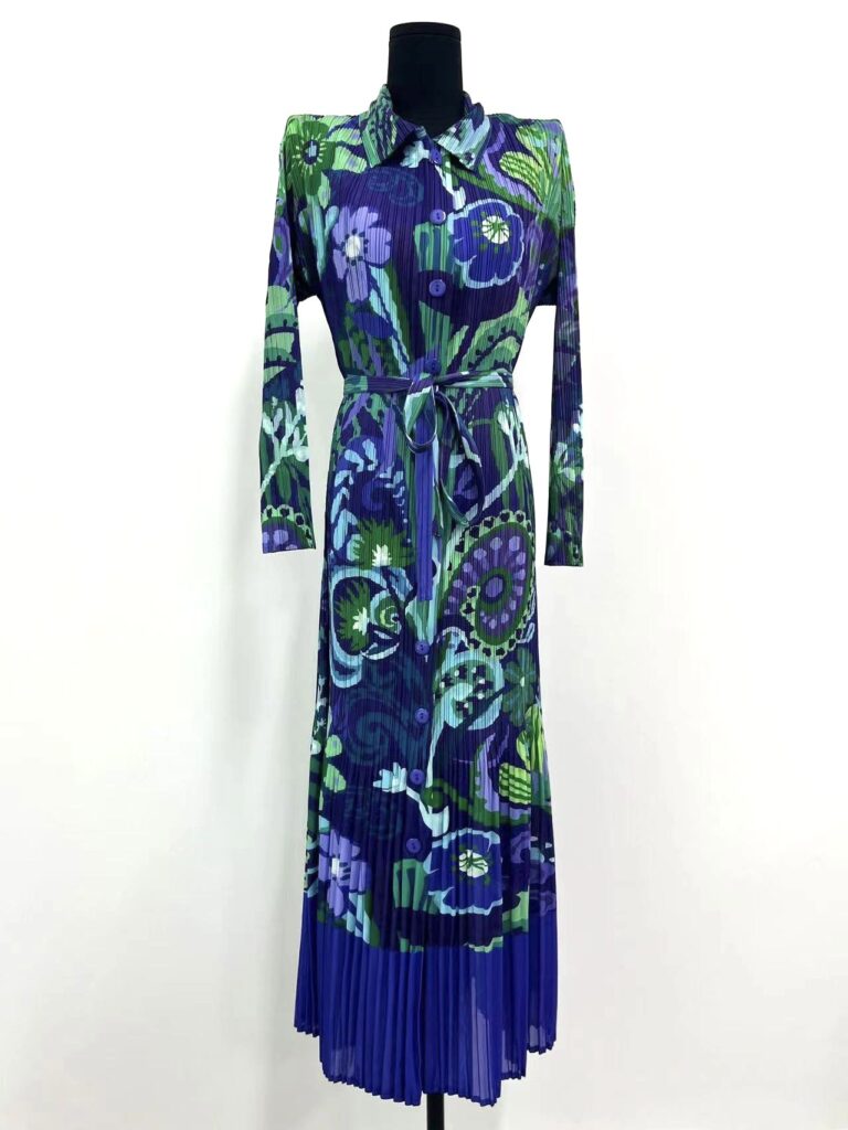 Fashion Pleated Cardigan Dress Women - Image 5