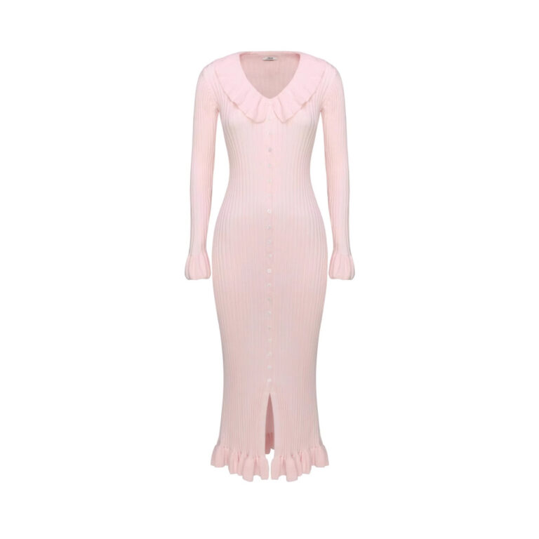 French Style Temperament Dress Women's Sweet Ruffled Long Sleeve - Image 5