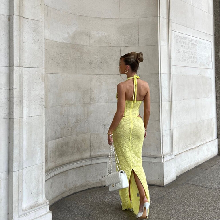 Pure Desire Halter Backless Dress - Image 4