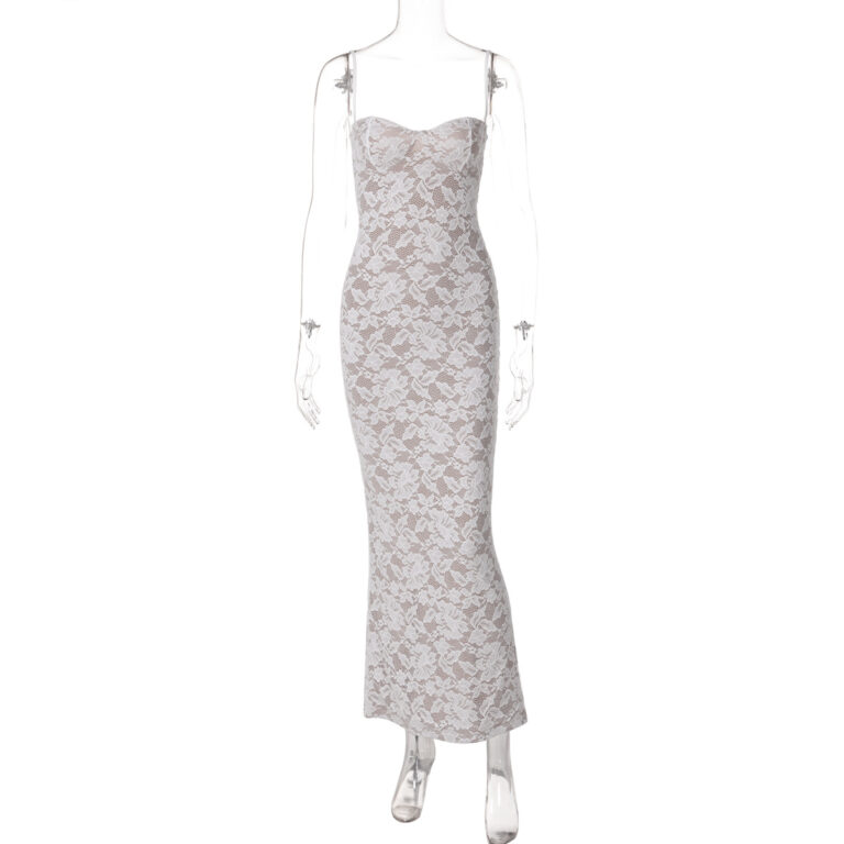 Backless Long Slim Strap Dress Women - Image 6