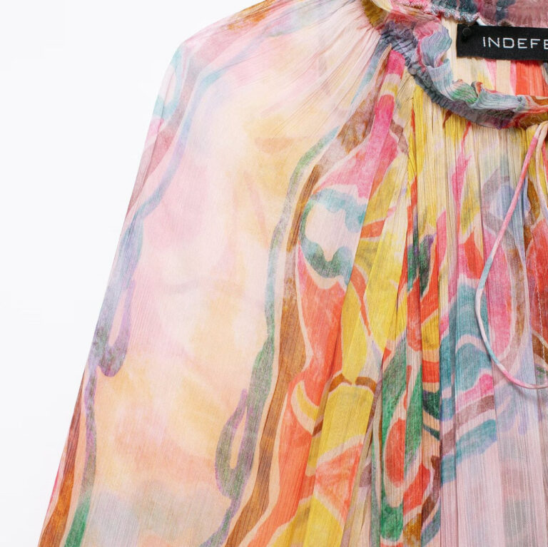 European And American Style Women Printing Midi Skirt Dress - Image 3