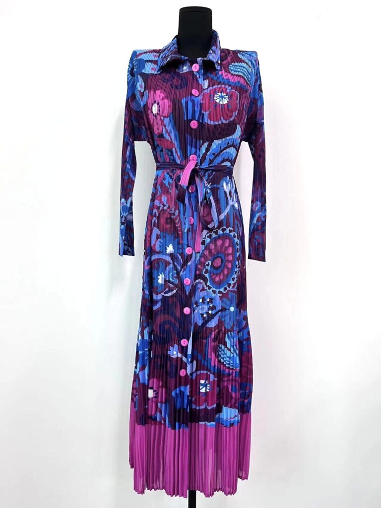Fashion Pleated Cardigan Dress Women - Image 6