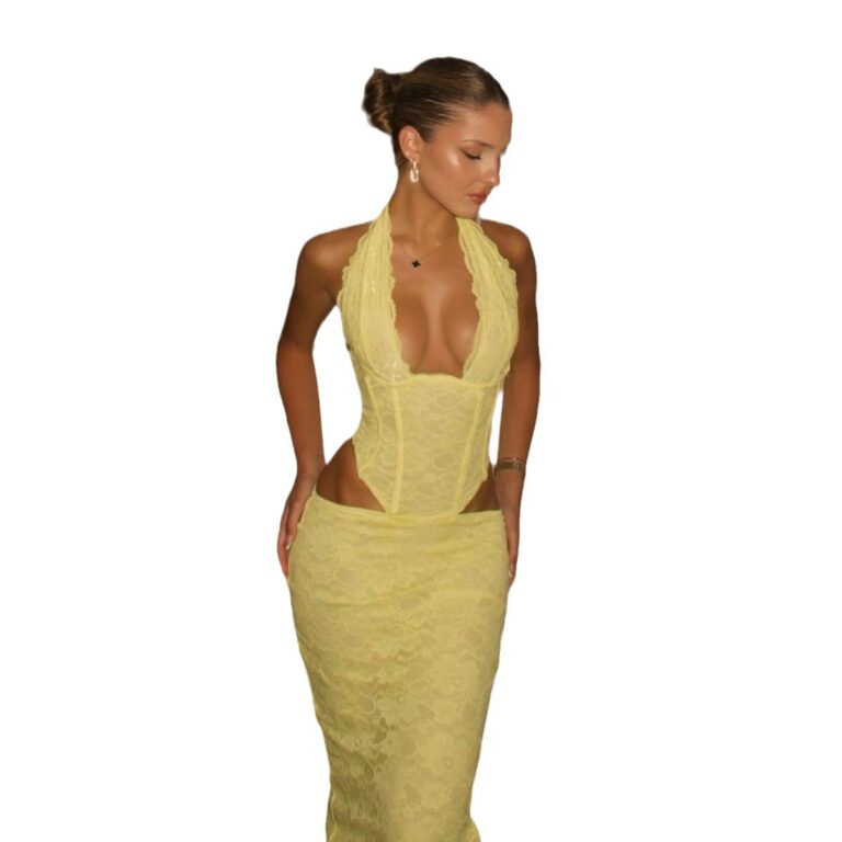 Pure Desire Halter Backless Dress - Image 5