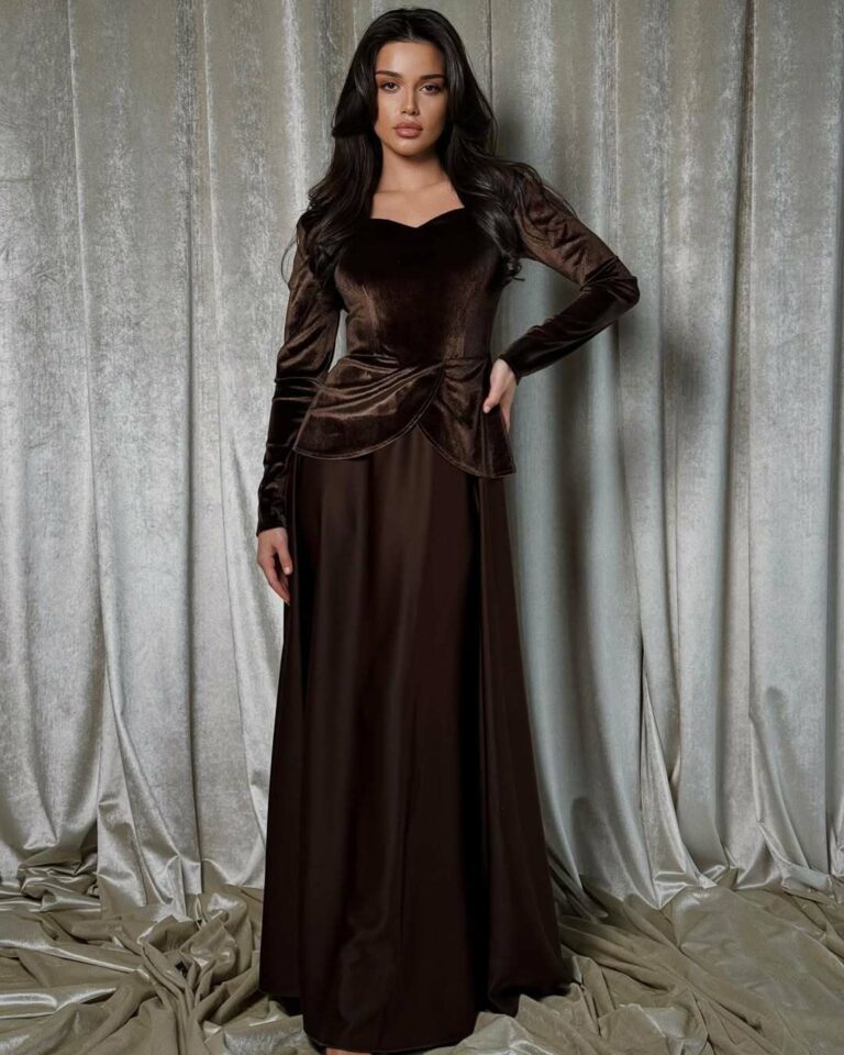 New Socialite Style Stitching Fake Two-piece Elegant Graceful Long Dress For Women - Image 8
