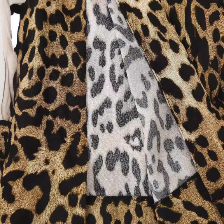 Printed Short Sleeve Mid-length Dress Women - Image 3