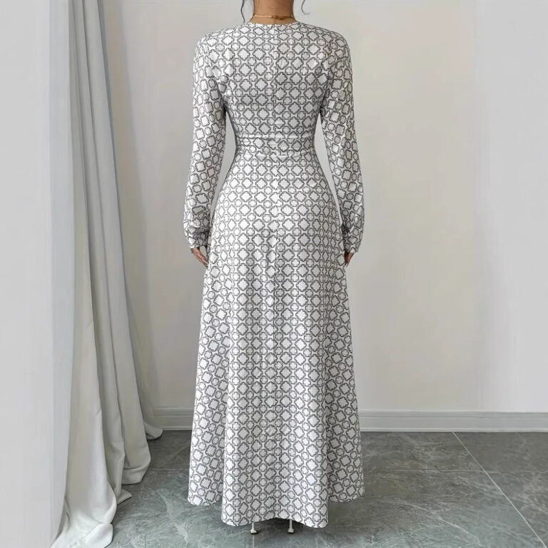 Printed Waist-controlled Slimming Dress Women - Image 4