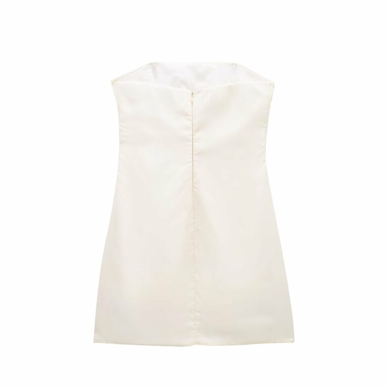 French Design Off-the-shoulder Tube Top Flowers Dress - Image 4