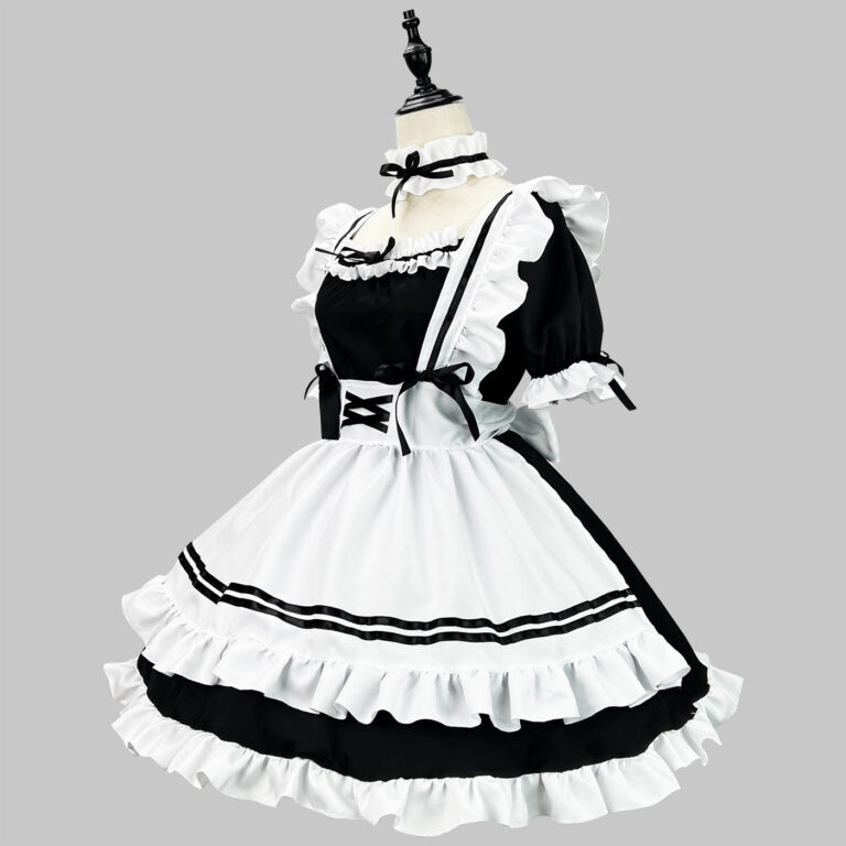 Classic Black And White Maid Cloth Maid Suit - Image 3