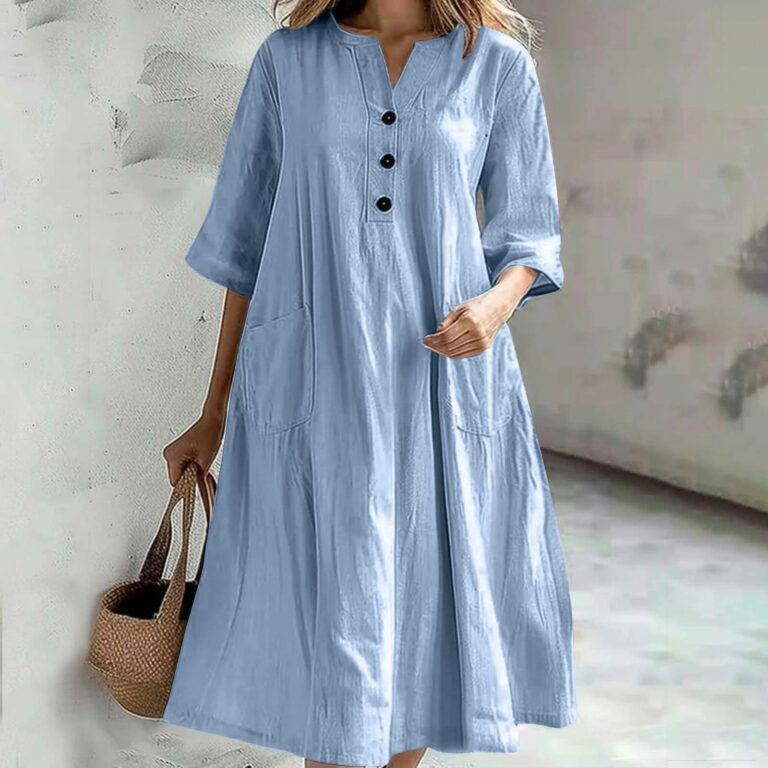 Cross Border Dress Loose Three-button Pocket Jumpsuit - Image 6