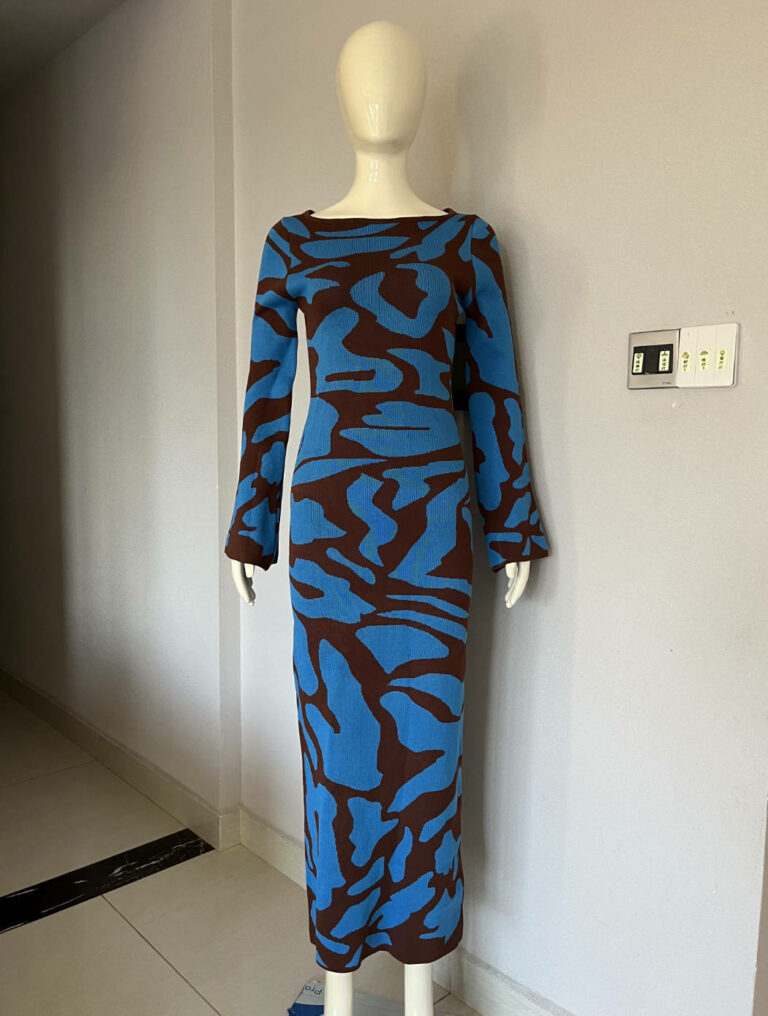 Fashion Personality Female Jacquard Slim Dress - Image 6