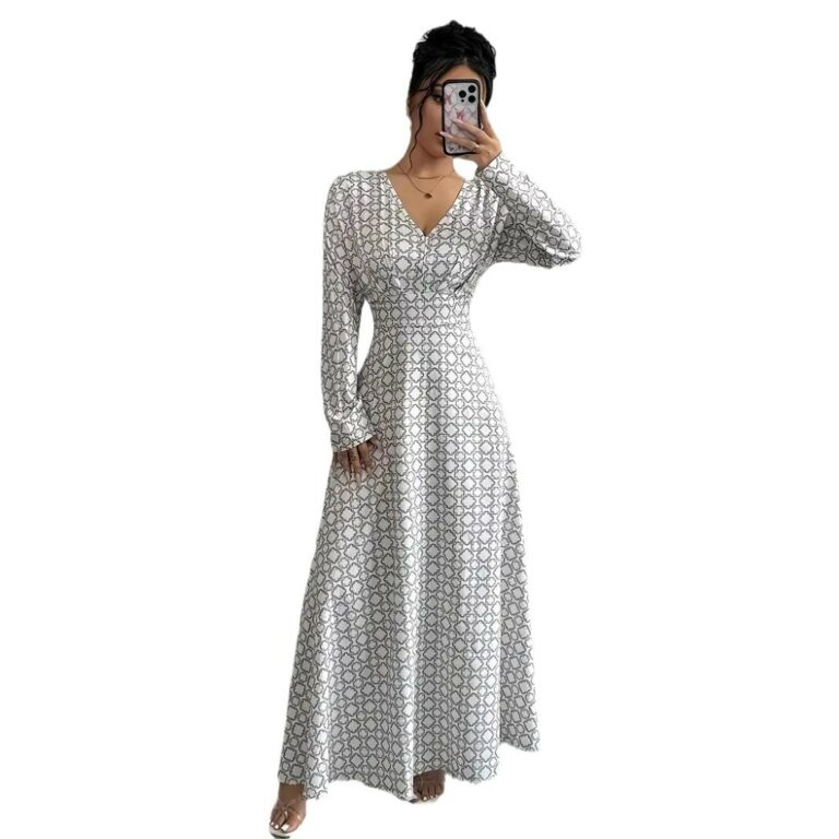 Printed Waist-controlled Slimming Dress Women - Image 5
