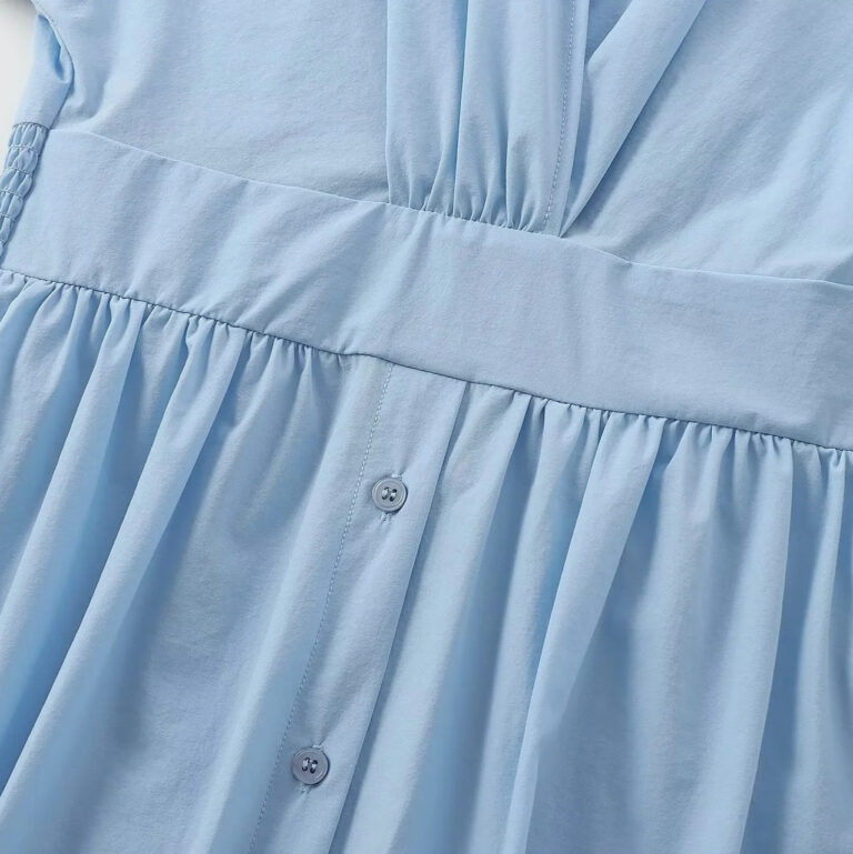 Women's Shirt Style Midi Skirt Dress - Image 3