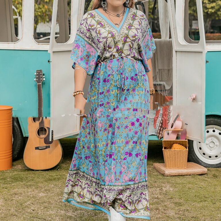 Leisure Vacation Women's Full-length Dress - Image 3