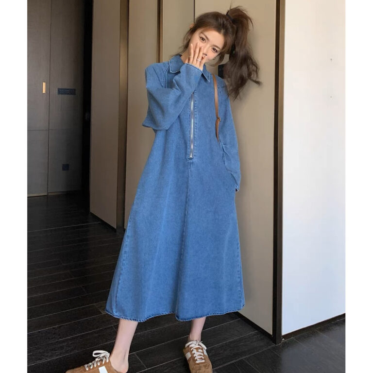 Niche Denim Dress Women's Slimming - Image 2