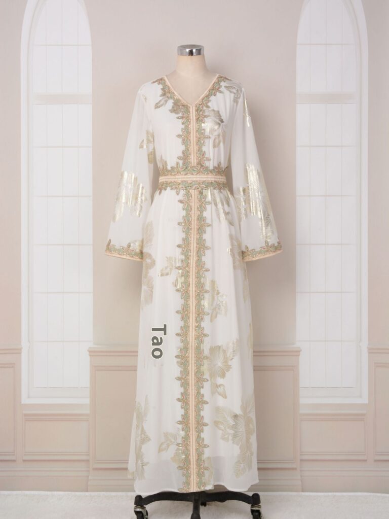 Bronzing Muslim Dubai Tourist Dress - Image 9