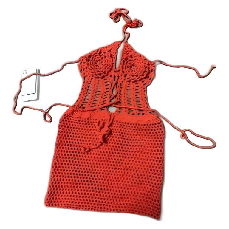 Crocheted Knitting Bikini Hip Skirt - Image 6