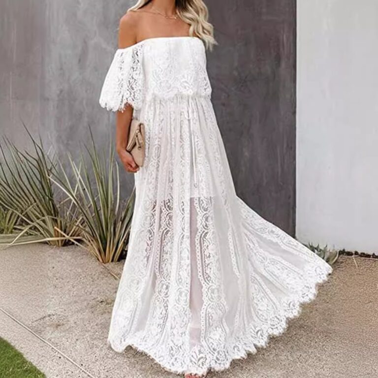 Bohemian Style Lace Long Dress Women - Image 6