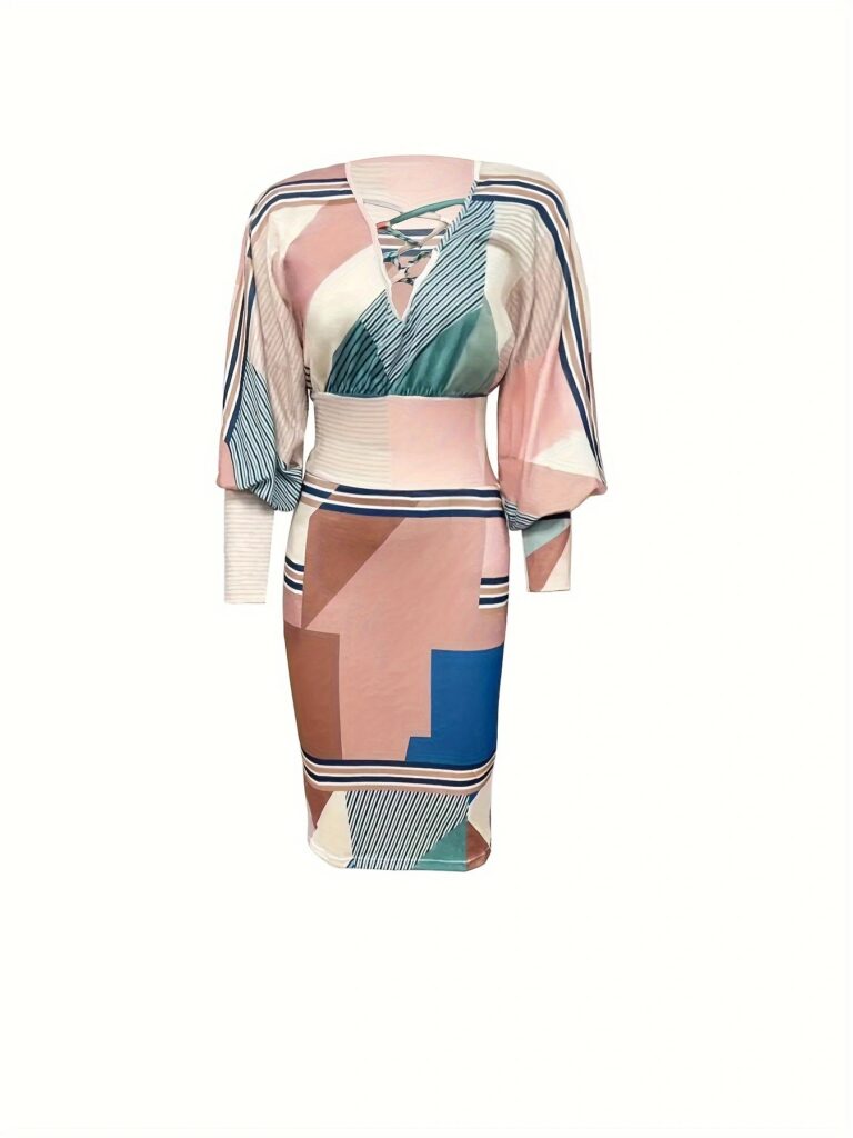Ladies' Fashionable Casual Printed Dress - Image 2