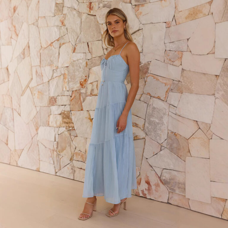 Women's Sleeveless Splicing Sling Long Backless Dress - Image 2