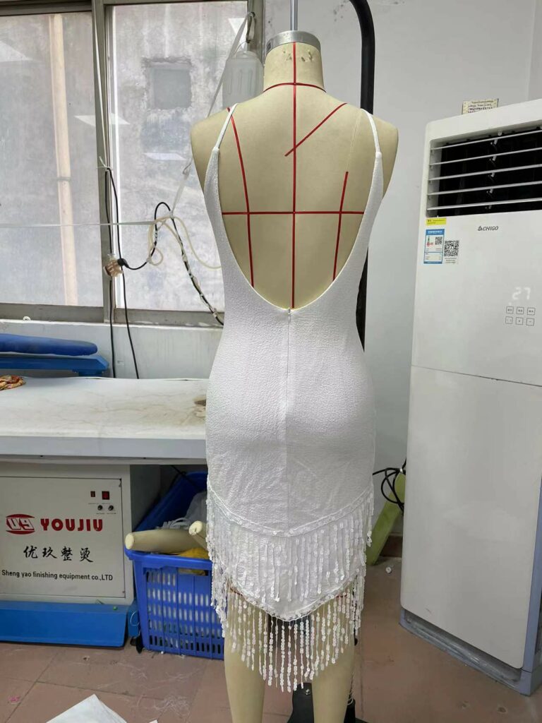 V-neck Strap Pencil Skirt Slim Fit Sheath - Image 4