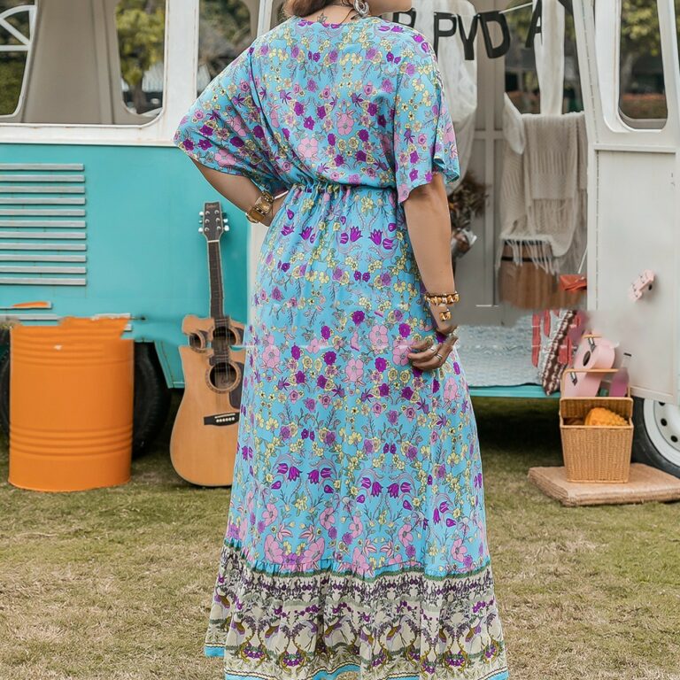 Leisure Vacation Women's Full-length Dress - Image 4