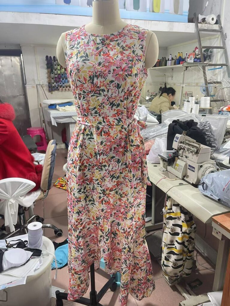 Fashion Printing Sleeveless Elegant Dress Women - Image 5