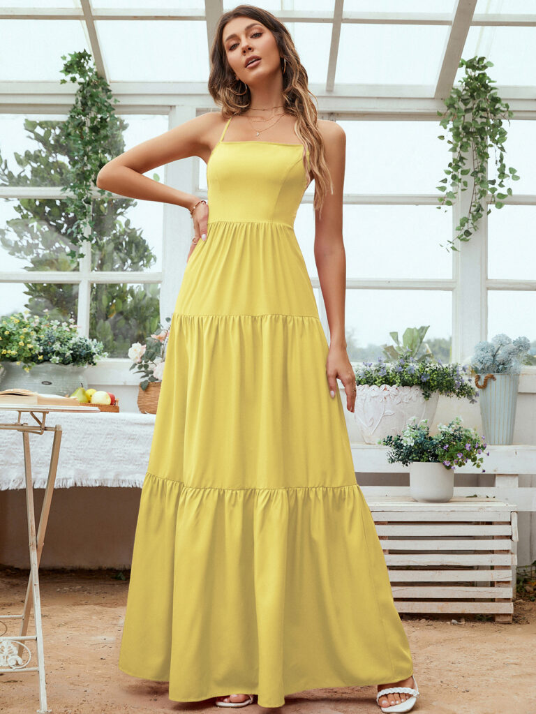 Swing Waist-tight Party Backless Strap Temperament Dress - Image 9